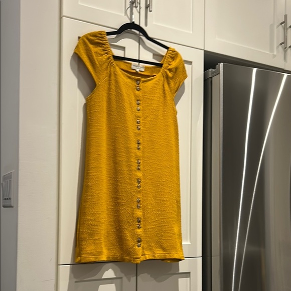 Madewell Texture & Thread Cotton Cap-Sleeve DressTungsten Glow Size S - Picture 3 of 12